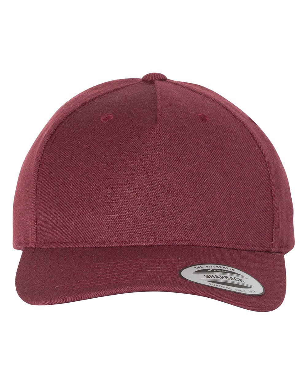 YP Classics Premium Five-Panel Curved Bill Snapback Cap 5789M