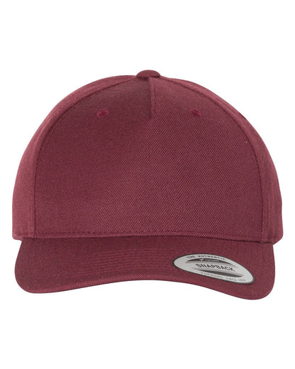 YP Classics Premium Five-Panel Curved Bill Snapback Cap 5789M YP Classics Premium Five-Panel Curved Bill Snapback Cap 5789M