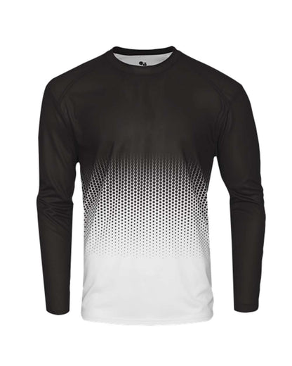 Badger Hex 2.0 Long Sleeve T-Shirt 4224 #color_Black