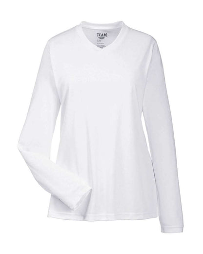 Team 365 Women's Zone Performance Long Sleeve T-Shirt TT11WL #color_White