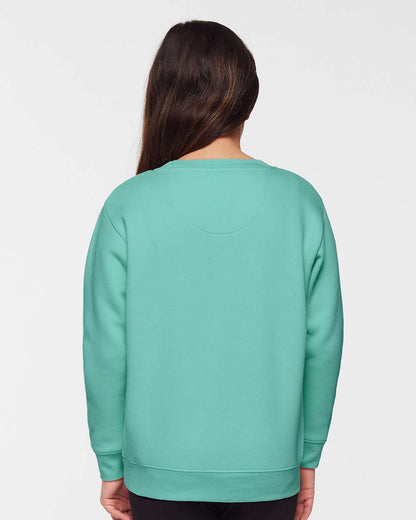 LAT Youth Elevated Fleece Crewneck Sweatshirt 2225 #colormdl_Saltwater