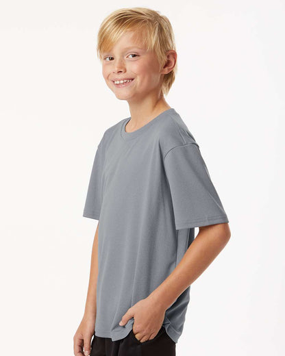 AllPro Youth Pro-Lock Performance T-Shirt 48000Y #colormdl_Heather Steel