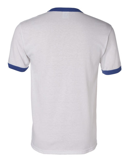 Augusta Sportswear 50/50 Ringer T-Shirt 710 #color_White/ Royal