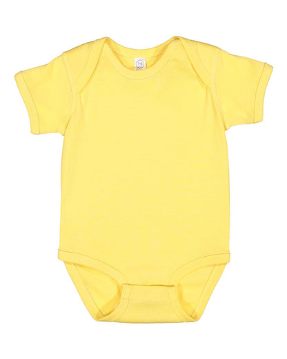 Rabbit Skins Infant Baby Rib Bodysuit 4400 #color_Butter