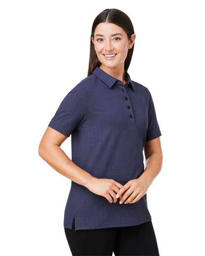 Devon & Jones Women's Crownlux Performance® Geo Polo DG101W #colormdl_Navy/ French Blue