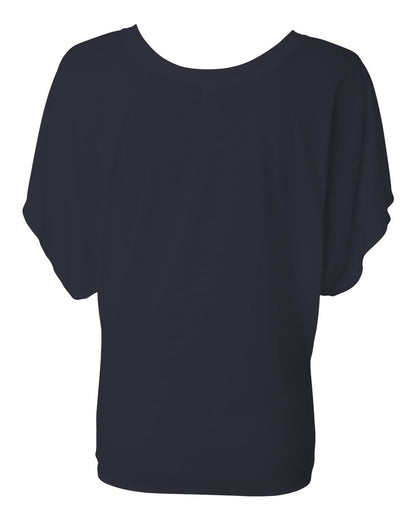 BELLA + CANVAS Women’s Flowy Draped Dolman Tee 8821 #color_Midnight