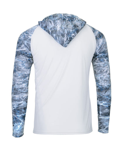 Paragon Men's Biloxi Performance Colorblocked Hooded Sweatshirt 241 #color_Steelhead
