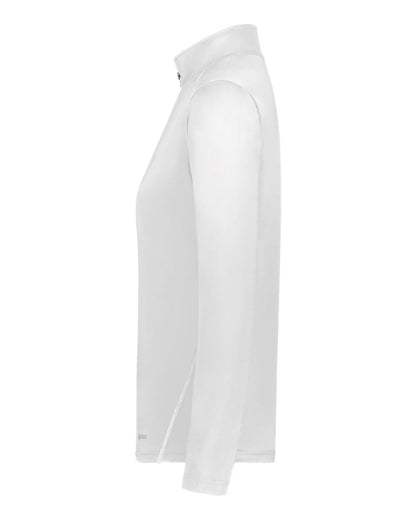Holloway Women's CoolCore® Quarter-Zip Pullover 222340 #color_White