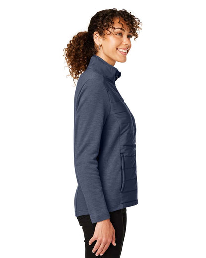 Devon & Jones Women's New Classics® Charleston Hybrid Jacket DG704W #colormdl_Navy Melange/ Navy