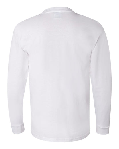 Bayside USA-Made Long Sleeve T-Shirt 6100 #color_White