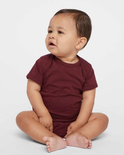 Rabbit Skins Infant Fine Jersey Bodysuit 4424 #colormdl_Maroon
