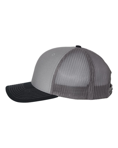 Richardson Snapback Trucker Cap 112 #color_Grey/ Charcoal/ Navy