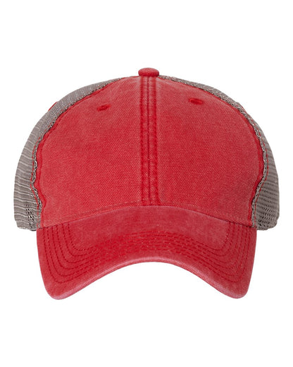 LEGACY Dashboard Trucker Cap DTA #color_Scarlet Red/ Grey