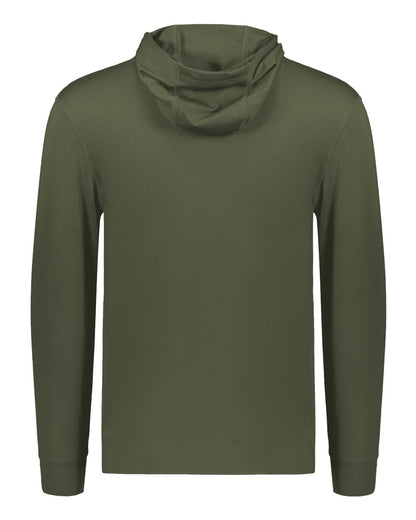 Holloway Youth Eco Revive™ Ventura Soft Knit Hooded Sweatshirt 222698 #color_Olive