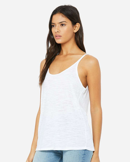 BELLA + CANVAS Women's Slouchy Tank 8838 #colormdl_White Slub