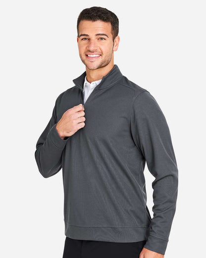 North End Men's Express Tech Performance Pique Quarter-Zip Pullover NE412 #colormdl_Carbon