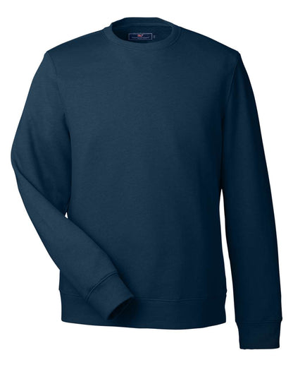 vineyard vines Men's Garment-Dyed Crewneck Sweatshirt K002711 #color_Vineyard Navy