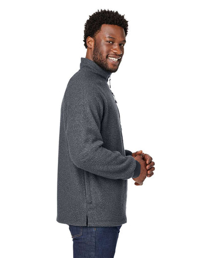 North End Men's Aura Sweater Fleece Quarter-Zip Pullover NE713 #colormdl_Carbon/ Carbon