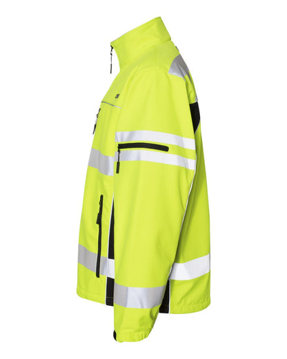 Kishigo Unisex Premium Black Series® Class 3 Soft Shell Jacket JS137-138 #color_Lime