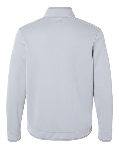 Under Armour Men's Storm Sweater Fleece Quarter-Zip Pullover 1383256 #color_Steel/ White