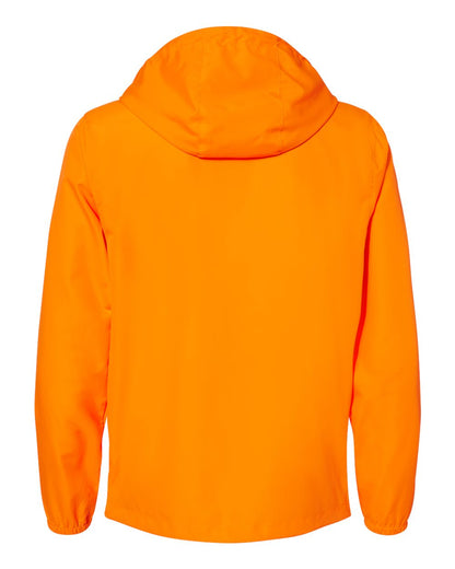 Independent Trading Co. Lightweight Windbreaker Full-Zip Jacket EXP54LWZ #color_Safety Orange