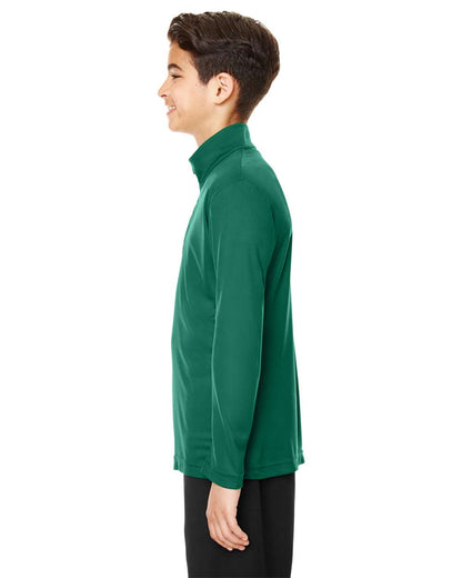Team 365 Youth Zone Performance Quarter-Zip Pullover TT31Y #colormdl_Sport Forest