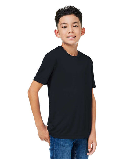CORE365 Youth Capital Performance T-Shirt CE10Y #colormdl_Black