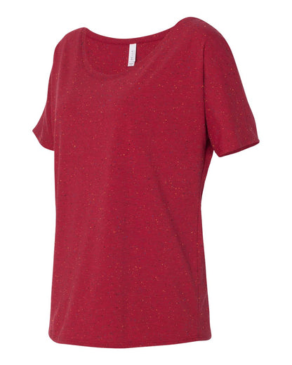 BELLA + CANVAS Women’s Slouchy Tee 8816 #color_Red Speckled