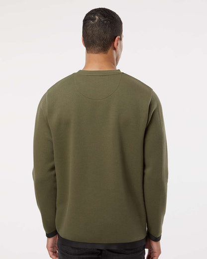 LAT Unisex The Statement Fleece Crewneck Sweatshirt 6789 #colormdl_Military Green/ Black