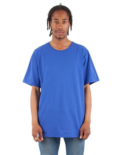 Shaka Wear Unisex Curved Hem Long T-Shirt SHCLT #colormdl_Royal