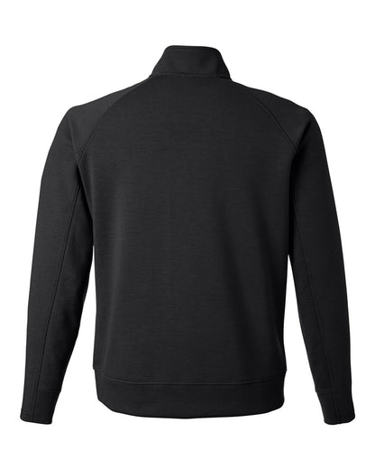J. America Unisex Apex Fleece Quarter-Zip Sweatshirt 8751 #color_Black