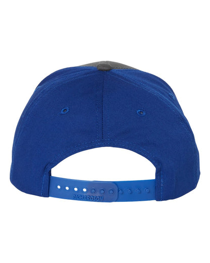 Richardson Twill Back Trucker Cap 312 #color_Charcoal/ Royal