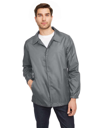 Team 365 Unisex Zone Protect Coaches Jacket TT75 #colormdl_Sport Graphite