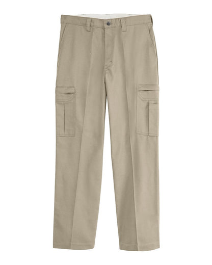 Dickies Men's Premium Industrial Cargo Pants LP72 #color_Desert Sand - 37 Unhemmed