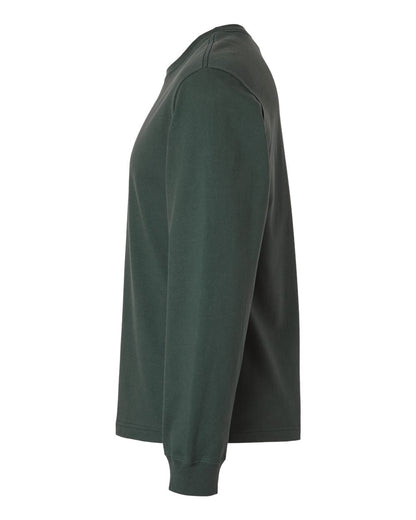 BELLA + CANVAS Unisex 7.5 oz Heavyweight Long Sleeve Tee 4651 #color_Hunter Green