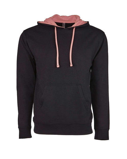 Next Level Unisex Laguna Hoodie Sweatshirt 9301 #color_Black/ Desert Pink
