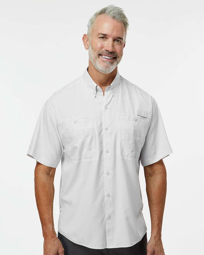 Paragon Men's Hatteras Performance Short Sleeve Fishing Shirt 700 #colormdl_Aluminum