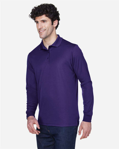 CORE365 Men's Pinnacle Performance Long Sleeve Piqué Polo 88192 #colormdl_Campus Purple