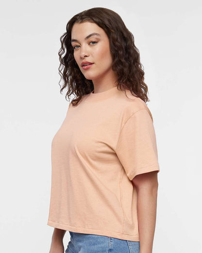 LAT Women's Boxy Tee 3518 #colormdl_Peachy
