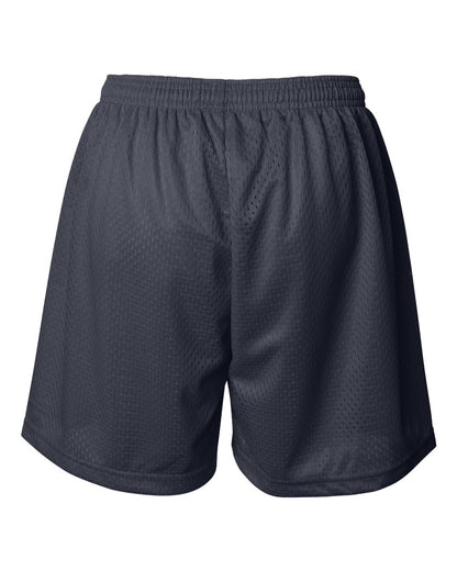 Badger Women's Pro Mesh 5" Shorts with Solid Liner 7216 #color_Navy