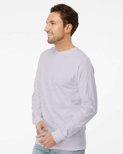 M&O Unisex Gold Soft Touch Long Sleeve T-Shirt 4820 #colormdl_Silver