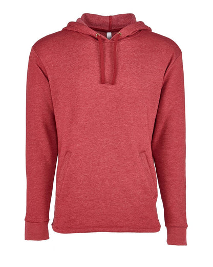 Next Level Malibu Welt Pocket Hoodie 9300 #color_Heather Cardinal