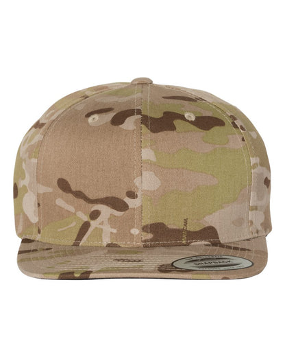 YP Classics Premium Flat Bill Snapback Cap 6089M #color_Multicam Arid