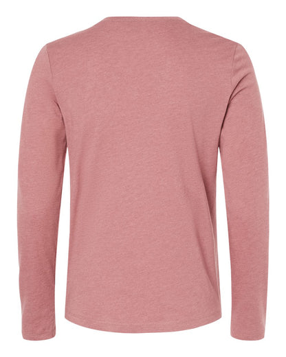 BELLA + CANVAS Women’s Jersey Long Sleeve Tee 6500 #color_Heather Mauve