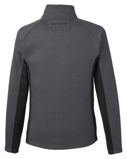 Spyder Men's Constant Full-Zip Sweater Fleece Jacket 187330 #color_Polar/ Black