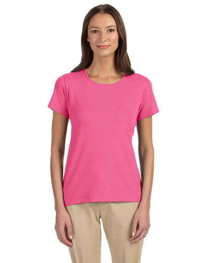 Devon & Jones Women's Perfect Fit™ Shell T-Shirt DP182W #colormdl_Charity Pink