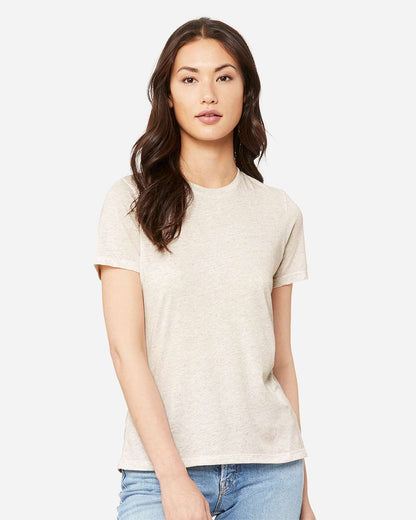 BELLA + CANVAS Women’s Relaxed Fit Triblend Tee 6413 #colormdl_Oatmeal Triblend