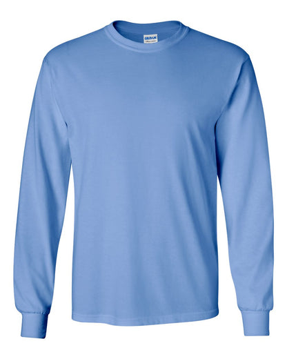 Gildan Unisex Ultra Cotton® Long Sleeve T-Shirt 2400 #color_Carolina Blue