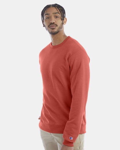 Champion Unisex Powerblend® Crewneck Sweatshirt S600 #colormdl_Red River Clay