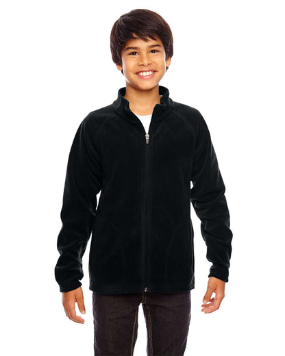 Team 365 Youth Campus Microfleece Jacket TT90Y #colormdl_Black
